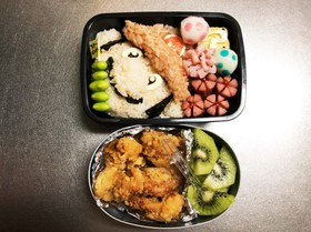 息子弁当♡キャラ弁!スーパーマリオ!