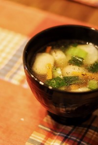 【温活】小かぶとチンゲン菜の中華スープ