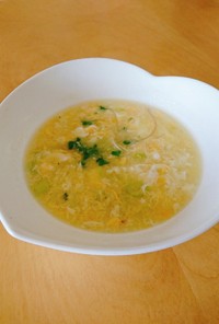 サッポロ一番で中華屋さんの卵スープ