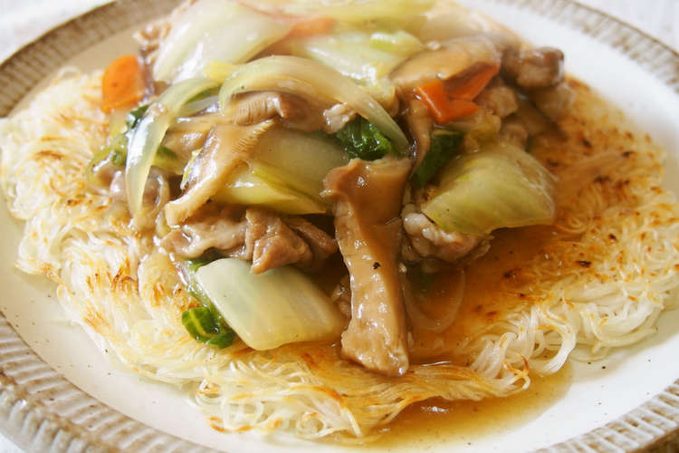 パリパリ そうめんあんかけ レシピ 作り方 By 京たまご クックパッド