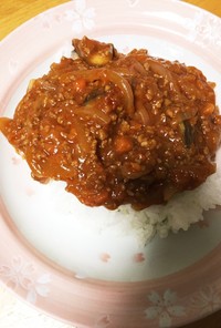 トマトジュースDE挽肉カレー