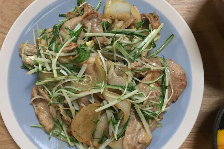 水菜と豚肉のめんつゆマヨ炒め レシピ 作り方 By Chatmongol クックパッド 簡単おいしいみんなのレシピが366万品