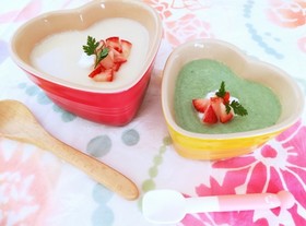 5分で2種類!甘酒と野菜のブラマンジェ★