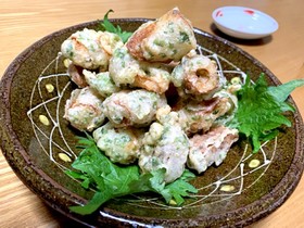 我が家のちくわの磯辺揚げ