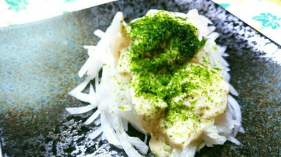 豆腐ドレッシングの大根サラダの写真