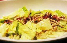 *キャベツとしめじの中華風ホットサラダ*