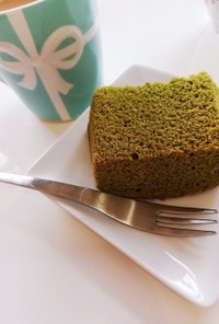 抹茶米粉シフォンケーキ