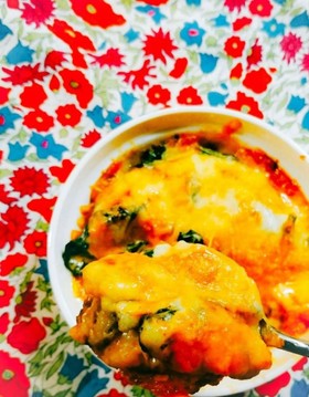 薬膳☆牡蠣とほうれん草のチーズ焼き