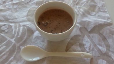 小腹満たしに！お餅と豆乳でココアスープの写真