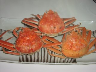 ゆで蟹とかにご飯の画像