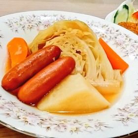 キャベツもりもり!白だしdeポトフ
