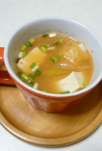 キムチ豆腐スープ