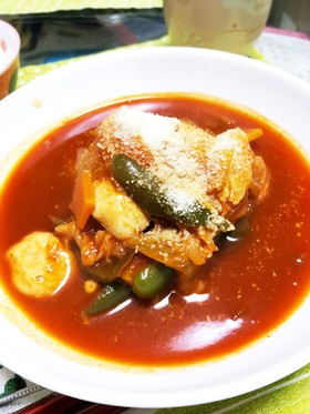 鶏ササミのトマト煮(๑´ω`๑)♡