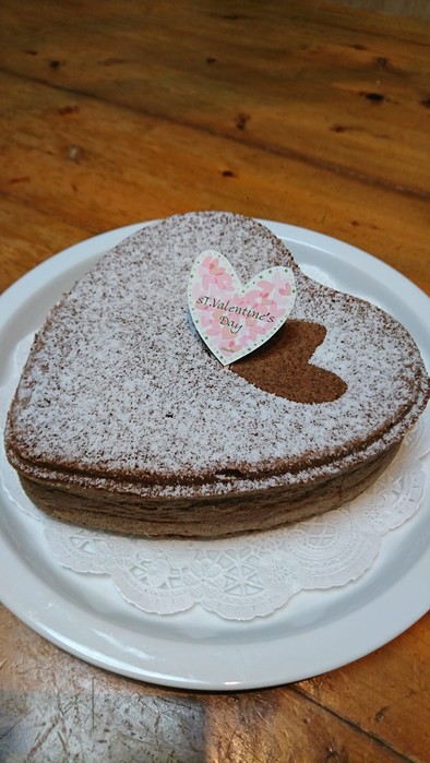 sinnpuruバレンタインケーキの写真