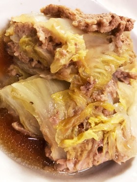 白菜大量消費に☆簡単甘辛すき焼き風味