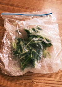 冷凍野菜 冷凍保存 茹でた 水菜