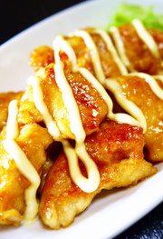 お手軽チキン南蛮!鶏むね肉の甘酢マヨ焼きの写真