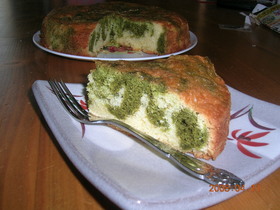 抹茶マーブルケーキ