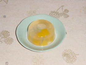 フルーツ缶でゼリー