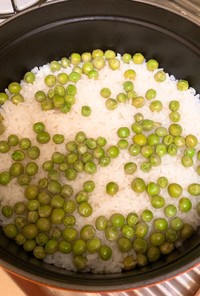えんどう豆(グリンピース)ご飯レシピ