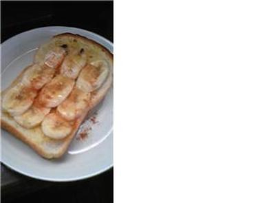バナナハニートーストの写真