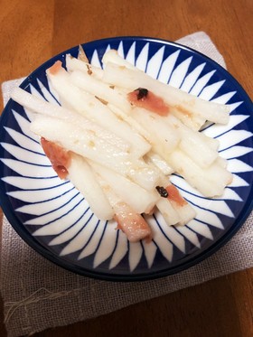 大根と梅干しだけ!即できる、大根の梅和え