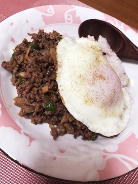 我が家の定番お昼ご飯♡簡単ガパオライス