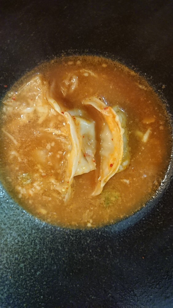 味噌ラーメン〆 キムチチーズ餃子☆の画像