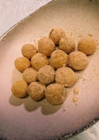離乳食✨きな粉香る焼き芋のお団子さん✨