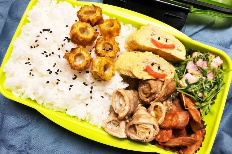 旦那弁当252 卵焼きニコニコ弁当 レシピ 作り方 By のんのんノンタロス クックパッド