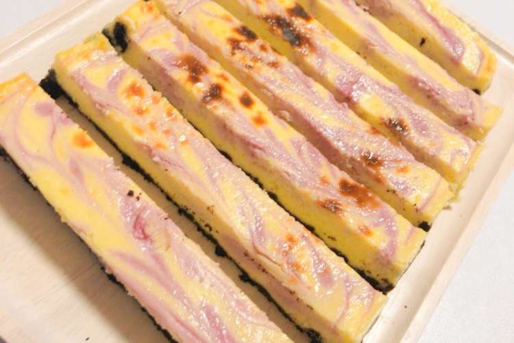 トースターdeマーブルチーズケーキ レシピ 作り方 By ころた クックパッド
