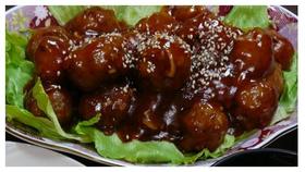 肉団子の甘酢あん