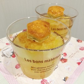 アップルパイ風♡シャキシャキ林檎ゼリー