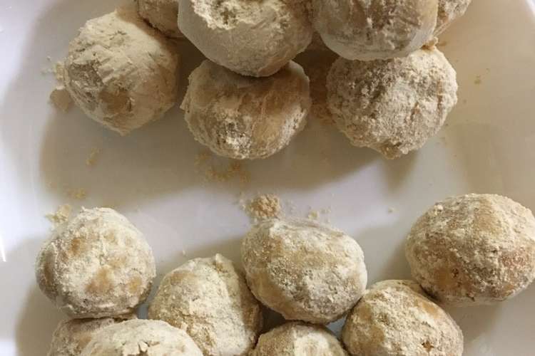 きな粉のスノーボール レシピ 作り方 By Sorayuukei クックパッド 簡単おいしいみんなのレシピが357万品