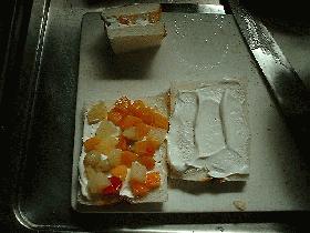クリームチーズのフルーツサンドの画像