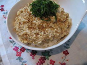 お豆腐のぶっかけご飯