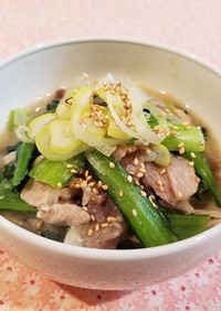 豚肉と小松菜の炒め煮♡