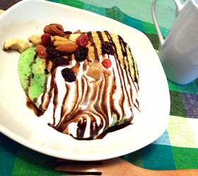 チョコミントパンケーキ