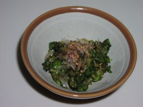 セロリの葉っぱの醤油漬