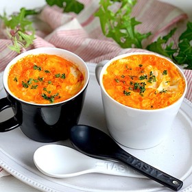 レンジで簡単!マグカップオムライス