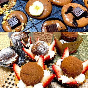 たこ焼き器でHMチョコフォンダン