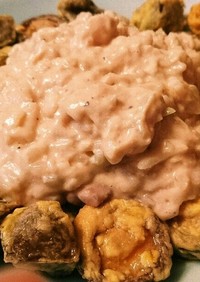 椎茸とこんにゃく南蛮 豆腐タルタルソース