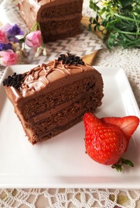 バレンタインに♡濃厚チョコレートケーキ