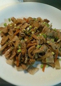 高野豆腐炒め（すき焼きのタレ味）
