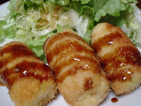 鶏ささ身のチーズロールカツ