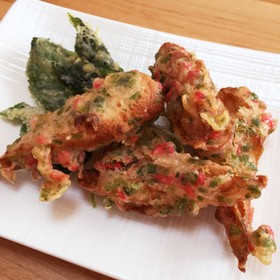 ぴりり☆*:.紅生姜のちくわ磯辺揚げ