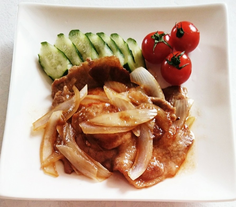 豚ロース肉の生姜焼きの画像