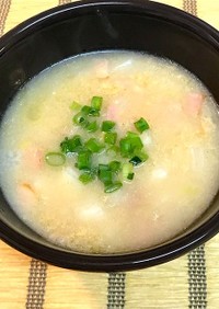 山芋の白味噌仕立てスープ