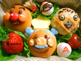 簡単!可愛い♪あんぱんまんデコ弁当☆