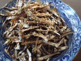 フライパンで簡単我が家の田作り(ごまめ)